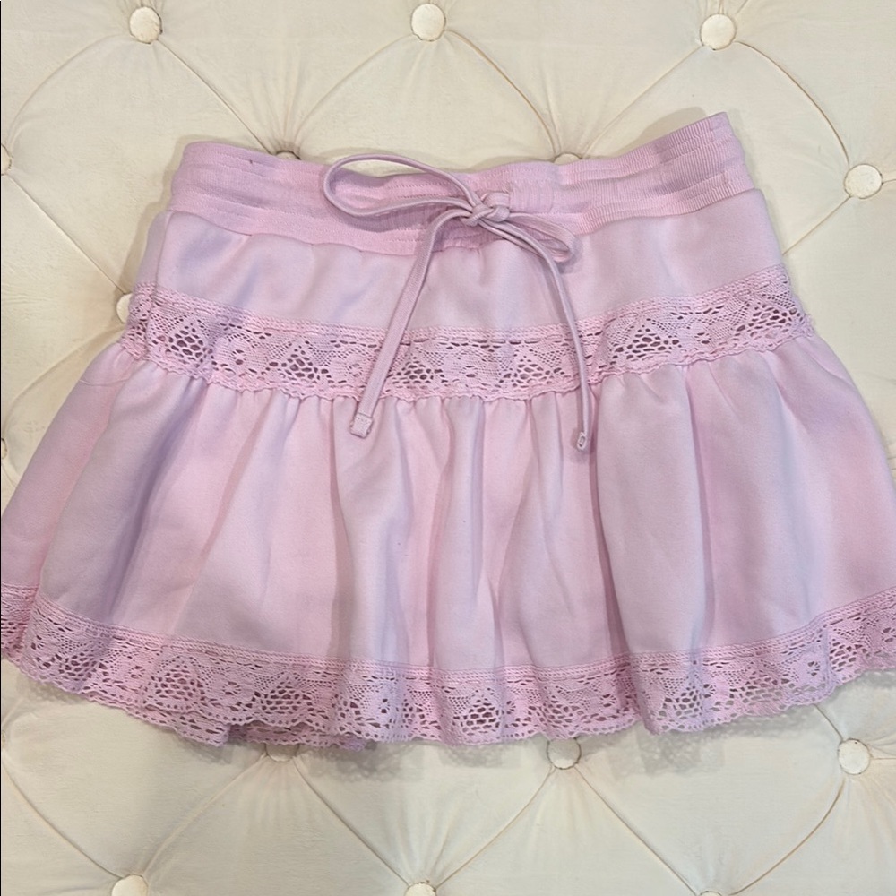 Pink Lace Skirt